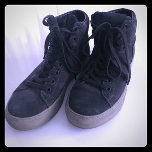 All Saints Blue-Gray High Top Sneakers